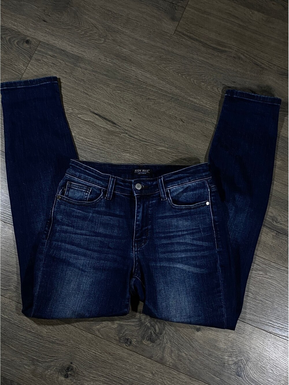 Judy Blue Jeans Womens 3/26 Slim Fit Dark Wash Stretch Denim Skinny Tapered